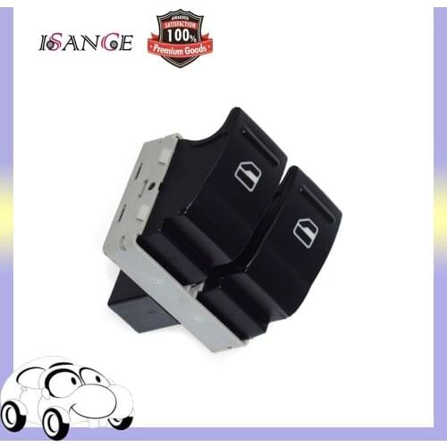 ISANCE Electric Power Window Switch Driver Side 7E0959855A For VW Transporter T5 T6 2005 06 07 08 09 10 11 12 13 14 (VW058)
