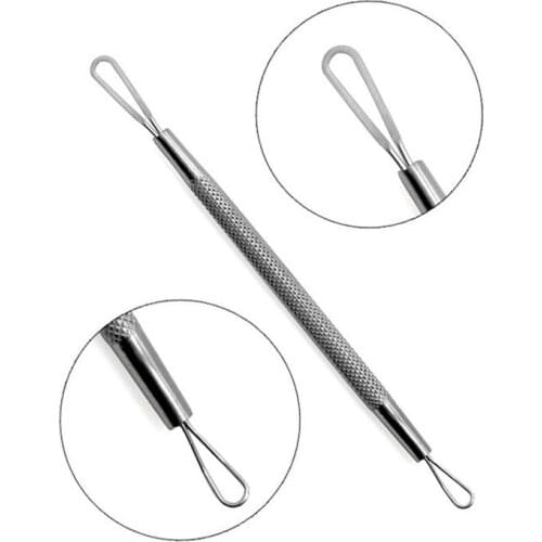 1pc Acne Needle Double-ended Stainless Steel Blackhead Blemish Remover for Women Men Steel Acne Remover Facial Care Tool