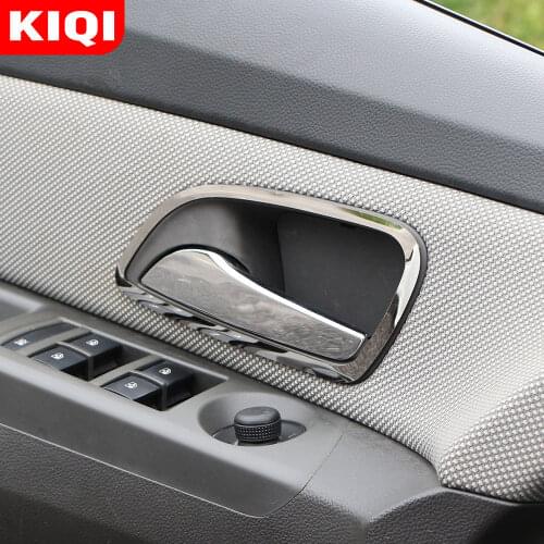 KIQI Stainless Steel Accessories for Chevrolet Cruze Sedan Hatchback 2009 - 2015 Interior Door Handle Circle Cover Trim Sticker
