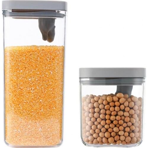 550ml/2000ml Refrigerator Food Fresh-keeping Container Eco-friendly Good Seal Performance ABS Food Sealed Jar with Airtight Lid