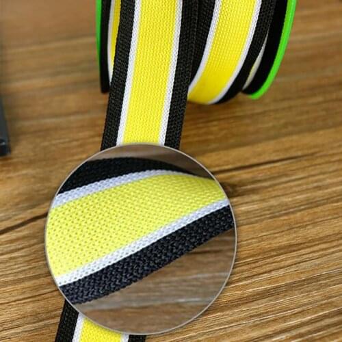 Grosgrain Ribbon Printed Black Yellow Stripes Hot 25mm For Handwork Apparel Sewing & Fabric Edge Accessories BBXY-0142
