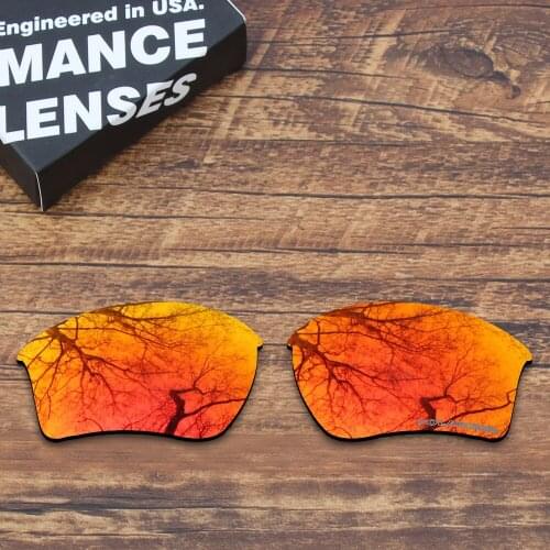 ToughAsNails Resist Seawater Corrosion Polarized Replacement Lenses for Oakley Half Jacket 2.0 XL Sunglasses Orange Red Mirrored