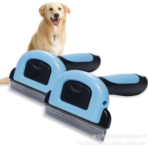 Pet Dog Hair Comb Cat Brush Grooming Prune Tools Remover Stainless Steel Brush Detachable Supplies Clean Hair