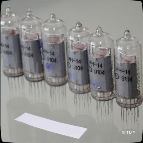 Used Glow Digital Digital Tube IN14 Microcontroller Clock Creative DIY