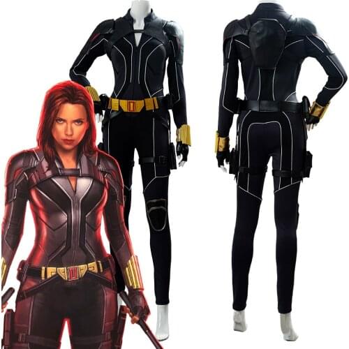 Jumpsuit Costume Natasha Romanoff Cosplay Outfit Women Girl Halloween Party Costumes