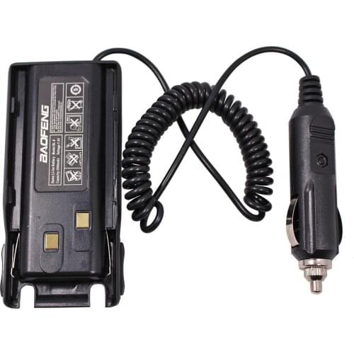 Baofeng UV-82 12V Car Charger Battery Eliminator for Two Way Radio BAOFENG UV-82/Plus UV-82(II) UV-8HX GT-5TP Walkie Talkie