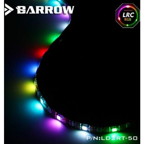 Barrow v2 LD2RT-50/100 12V multiple color lighting strips, chassis built-in , self-adhesive soft , waterproof , Trim the length