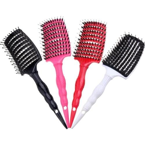 Large Curved Vent Hairbrush Comb For Detangling Blow Drying Scalp Massage