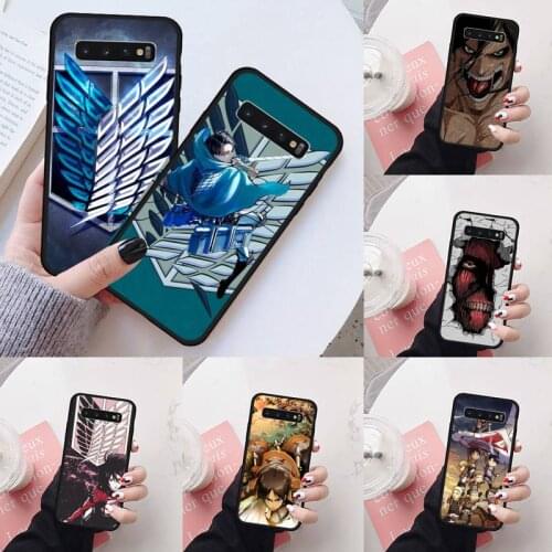 Attack on titan Phone Case For Samsung S6 S7 edge S8 S9 S10 e plus A10 A50 A70 note8 J7 2017