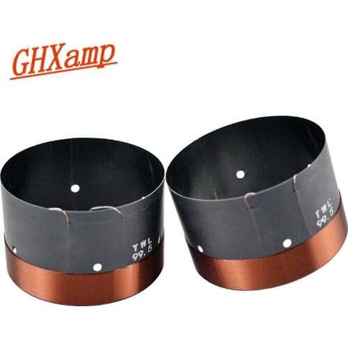 GHXAMP 99.5MM Bass Voice Coil 100 Core Woofer Speaker Coil 8OHM High Power BASV 2-Layers Round Copper Wire For Audio Parst 2PCS