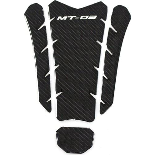 K-sharp K-CTPP-24 Carbon 3D ADESIVI Sticker Decal Emblem Protection Tank Pad Cas Cap Fit YAMAHA MT-03
