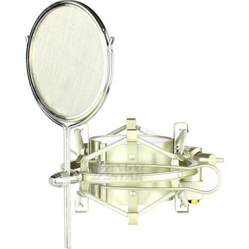 Metal Shock Mount Spider Microphone Stand Suspension Shockmount Mic Windscreen Wind Shield For Blue KIWI Studio Condenser Mike