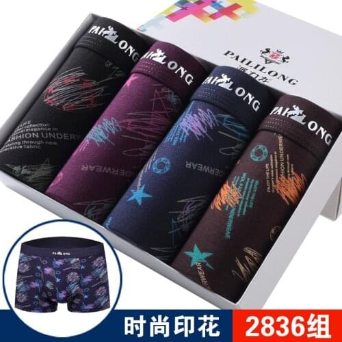 Free Shipping The new Pyle dragon 2019 mens underwear underwear modal boys underwear boxer breathe freely Size L XL XXL XXXL