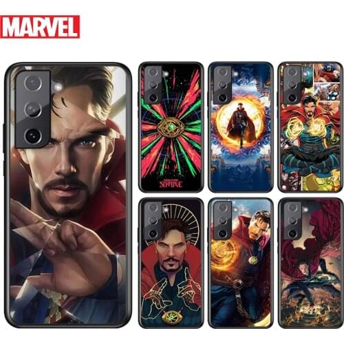 Marvel Avengers Doctor Strange For Samsung Galaxy S21 S20 FE S10e S10 S9 S8 S7 S6 Ultra Plus Lite 5G Edge Black Soft Phone Case