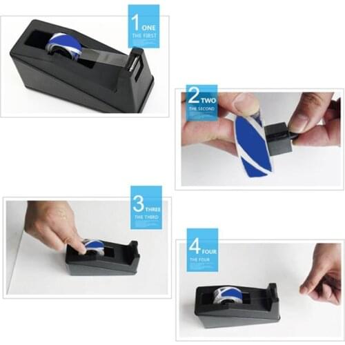 Desktop Adhesive Tape Dispenser Sealing Tape Cutter Table Base Stand Holder Office School Supplies Wholesale