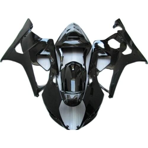Customize Paint Fairings for SUZUKI GSXR1000 2003 2004 Shiny Black Injection molding fairing kit GSXR 1000 03 04 PN273