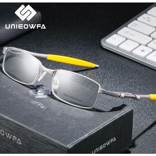 Sport Steampunk Optical Glasses Frame Men Alloy Prescription Eyelasses Frame Men Myopia Clear Transparent Eyewear Frame Brand