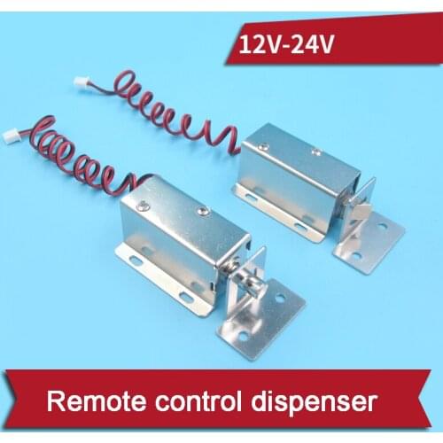 Remote Control Dispenser Putter 12V 24V Electronic Solenoid Valve Lock for RC Boat Trawler Pull Net Ship Model