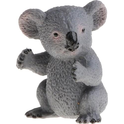 Realistic Koala Cub Bear Model Figure PVC Nature Toy Home Room Ornament