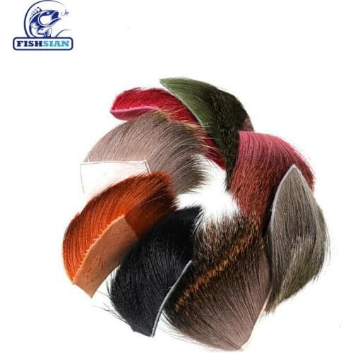 FISHSIAN 2020 LURE Fishing Tackle Lures Bucktail Fly Fishing Lure Fly Tying Materials 5*5 Articulos De Pesca Diy deer hair
