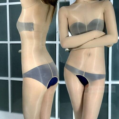 Sexy Lingerie For Women Open crotch fetish Porno Bodystocking Role Play Lingerie Erotica Full-bodyCrotchless Body Suit Underwear