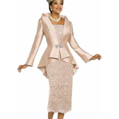 Champagne Chiffon Women Wedding Dresses Mother Of The Bride Dress 2 Pcs Evening Dress Custom Dress Wedding Guest Dress Plus Size