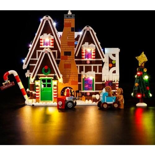 Led Light Kit for 10267 Christmas Gingerbread House seriesbuilding Blocks,the decoration for childrens toys(led only,no blocks)