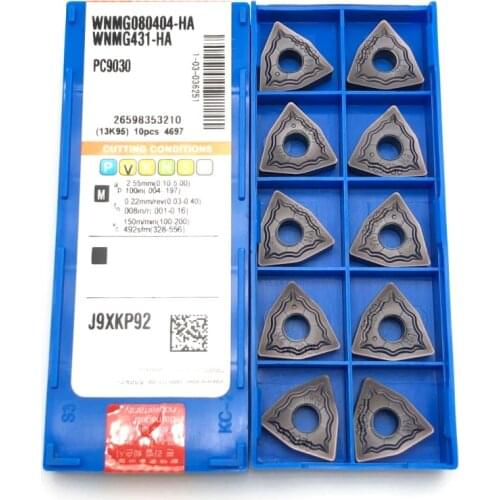 Turning tool WNMG080404 HA PC9030 carbide blade 100% original high quality stainless steel external turning tool WNMG lathe tool