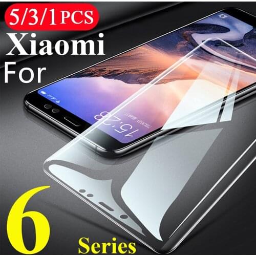 5/3/1Pcs 9H glass for xiaomi redmi note 6 6A 7 7A 8 pro 8A 8T phone screen protector tempered glass protective film smartphone
