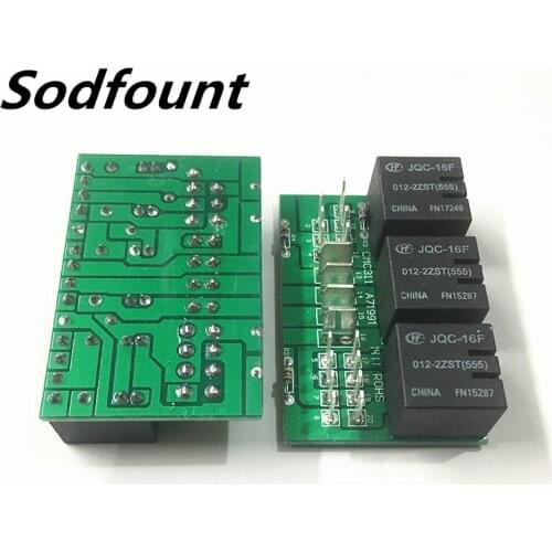 1set Car relay PW892520 car control circuit board with 3 JQC-16F relays