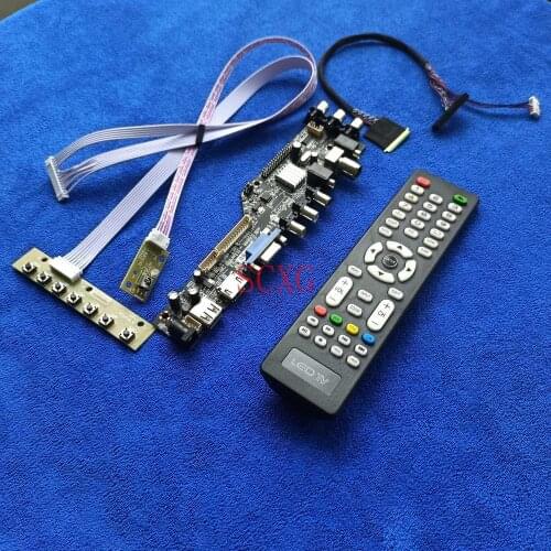 1366*768 Digital Kit Screen drive card 40Pin LVDS DVB AV VGA USB HDMI-compatible LCD LED Fit B156XTT01.0 B156XTT01.2 B156XTT01.3