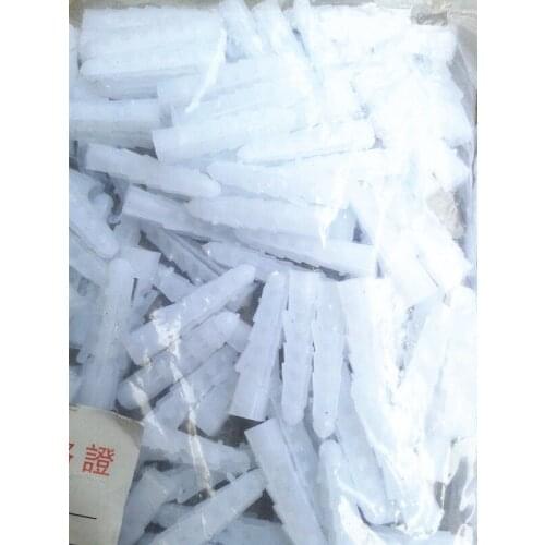 300pcs 6mm Plastic Expansion Pipe Tapping Screw Plug White Particles PE