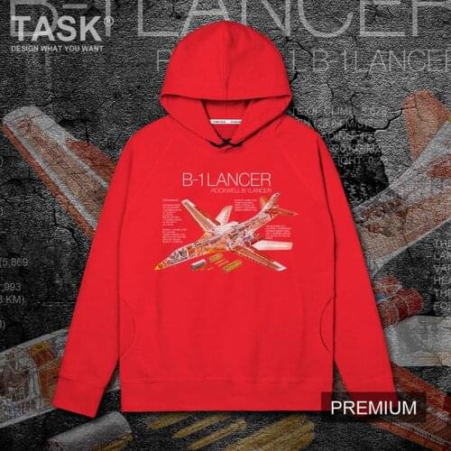 America Air Force B1 Lancer bomber USA weapon fan long sleeved hoodies mens streetwear fashion Spring Autumn hooded sweater new