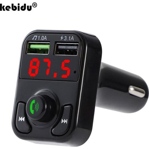 Dual USB Fast Charger Car FM Transmitter Bluetooth 5.0 Wireless Handsfree Car Audio Receiver Auto MP3 Player Car Accessories
