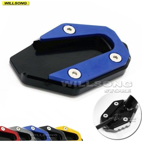 Side Kickstand Stand Extension Support Enlarger Plate Base For YAMAHA YZFR3 YZFR25 MT03 MT25 Motorcycle Accessories