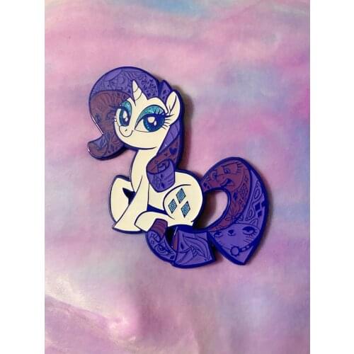 MLP Rarity Enamel Pin Cute Horse Lapel Pins Badge Brooch Jewelry Accessory Fantasy Comedy Inspiration