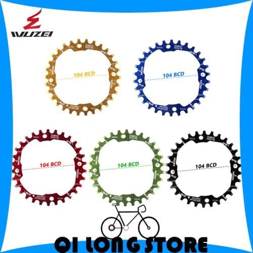 Wuzei 104BCD 30T Mountain bike chain wheel 7075 Aluminum alloy positive and negative tooth disc bicycle tooth disc accessories