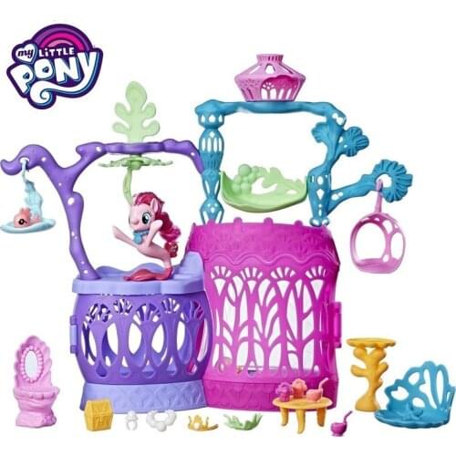 My Little Pony action figure Movie Series Fantasy Water World sound and light Set rainbow pony Girl PlayHouse toys Birthday Gift