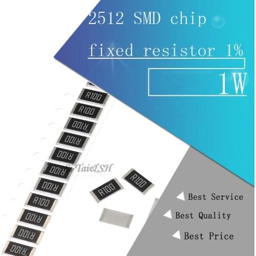 50Pcs 2512 SMD chip fixed resistor 1% 1W 0.1R 0.01R 0.05R 0.001R 0.33R 0.5R 1R 0R 10R 100R 2W 0.001 0.01 0.1 0.33 0.05 1 0 ohm
