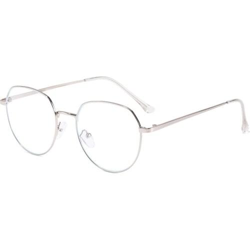 New Trend Men Anti-blue Light Blocking Glasses For Women Men Optical Eyeglasses Vintage Round Flat Mirror Glasses oculos femini