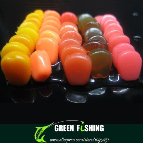 100pcs 1cm Soft Baits Simulation Corn Kernels Carp Fishing Lure with Corn Smell Fishing Lures