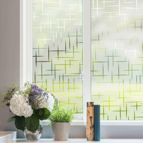 Inchs Non-adhesive Frosted Window Glass Film Electrostatic Adsorption Effect 3d Privacy Film Is Suitable for Decoration