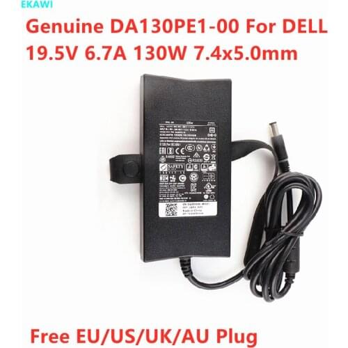 Original 130W Power Supply Charger For DELL LA130PM121 19.5V 6.7A DA130PE1-00 Inspiron one 2020 Vostro 15 7580 Laptop AC Adapter