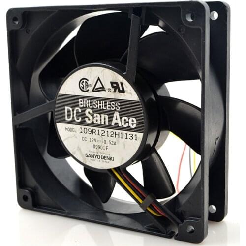 Original FOR Sanyo 109R1212H1131 12V 0.52 A 12CM 12038 frequency converter cooling fan