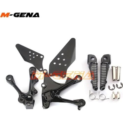 Front footpegs Foot pegs Footrest Pedals Bracket For KAWASAKI ZX6R ZX-6R 2005-2008 05 06 07 08 ZX636 2005-2006 05 06 Motorcycle