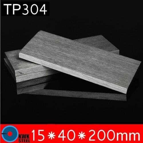 15 * 40 * 200mm TP304 Stainless Steel Flats ISO Certified AISI304 Stainless Steel Plate Steel 304 Sheet Free Shipping