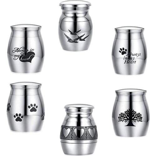 High Polished Stainless Steel Cremation Ashes For Human/Pet Memorials Cremation Urn Casket Funeral Container Dropshipping