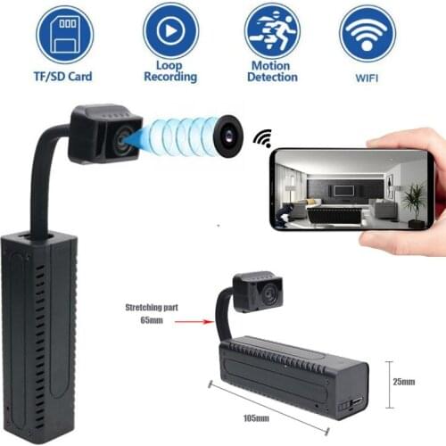 Nieuwe Mini Camera Wifi Real-Time Surveillance 1080P Hd Ip Camera Ai Human Detection Loop Recording Micro Webcam camcorder