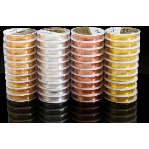 0.5mm 7m/Roll Colorfast Copper Beading Wire For DIY Bracelet Necklace Jewelry Accessories Craft