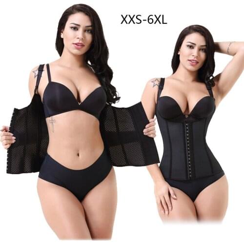 Free shipping Waist Trainer Shoulder Strap Vest Rubber Corset Waist Trainer Body Shaper Womens Corset Latex Girdles